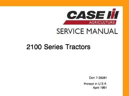 Case IH 2100 Series (2120, 2130, 2140, 2150) Tractor