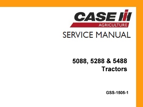 Case IH 5088, 5288, 5488 Tractor