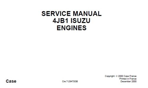 ISUZU 4JB1 Engine