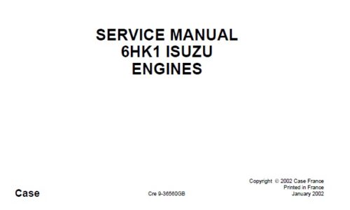 ISUZU 6HK1 Engine