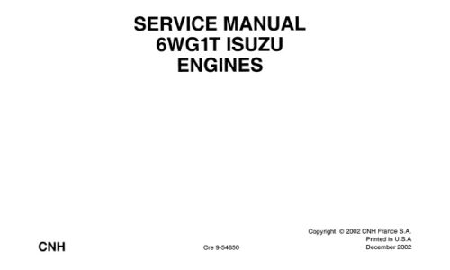 ISUZU 6WG1T Engine