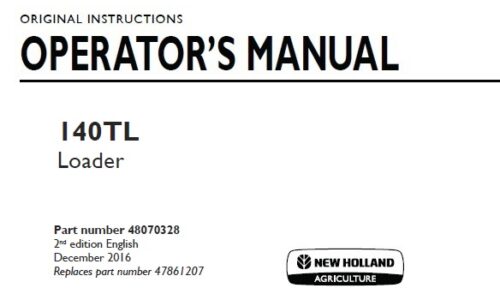 New Holland 140TL Loader