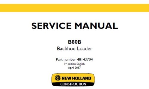 New Holland B80B Backhoe Loader