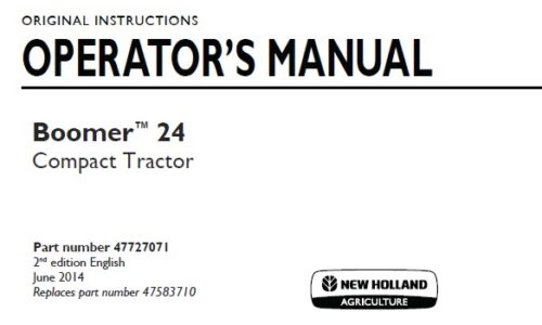 New Holland Boomer 24 Compact Tractor