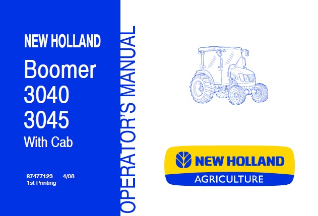 New Holland Boomer 3040, 3045 (With Cab) Tractor