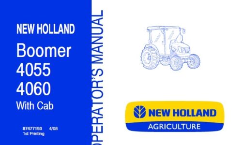 New Holland Boomer 4055, 4060 (With Cab) Tractor