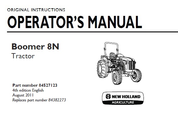 New Holland Boomer 8N Tractor