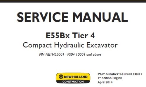 New Holland E55Bx Tier 4 Compact Hydraulic Excavator