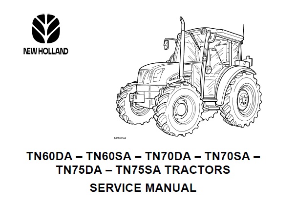 New Holland TN60DA, TN60SA, TN70DA, TN70SA, TN75DA, TN75SA Tractor