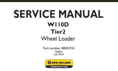 New Holland W110D Tier2 Wheel Loader