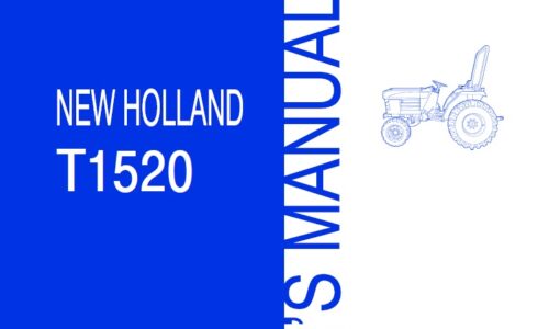 New Holland T1520 Tractor Operator Manual (87632792)