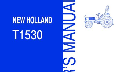 New Holland T1530 Tractor Operator Manual