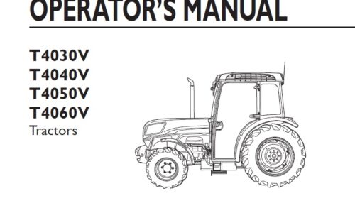 New Holland T4030V, T4040V, T4050V, T4060V Tractor Operator Manual