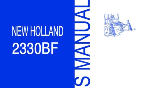 New Holland 2330BF Operator Manual