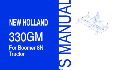 New Holland 330GM Finish Mower Operator Manual