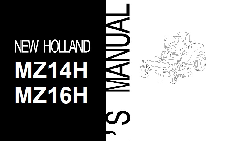 New Holland MZ14H , MZ16H Operators Manual