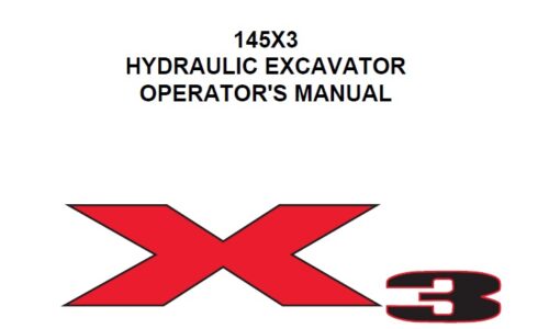 Link-Belt 145X3 Hydraulic Excavator Operator's Manual