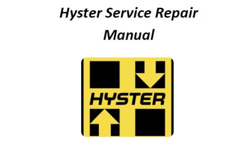 Hyster Forklift Service Repair Manual